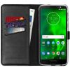 Echtleder Klapphülle für das Motorola Moto G6 Plus - Schwarz