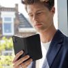 Echtleder Klapphülle für das Motorola Moto G6 Plus - Schwarz