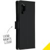 Accezz Wallet Softcase Bookcase Samsung Galaxy Note 10 Plus - Zwart / Schwarz / Black