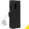 Wallet Softcase Booktype OnePlus 7 - Zwart - Zwart / Black