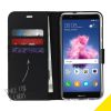 Schwarzes Wallet TPU Klapphülle für das Huawei P Smart