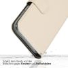 Selencia Echt Lederen Bookcase iPhone 13 Pro Max - Lichtgrijs / Hellgrau    / Light Gray