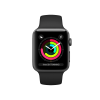Refurbished Apple Watch Serie 3 | 38mm | Aluminium Spacegrau | Schwarzes Sportarmband | GPS | WiFi