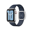Apple Watch 38/40 mm Uhrenarmband Lederschlaufe Dunkelblau