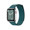 Apple Watch 42/44 mm Lederschlaufe Uhrenarmband Grün