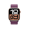 Refurbished Apple Watch Serie 10 | 42mm | Aluminium Roségold | Lila Sport Loop | GPS | WiFi