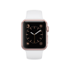 Refurbished Apple Watch Serie 2 | 38mm | Aluminium Gold | Weißes Sportarmband | GPS | WiFi