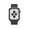 Refurbished Apple Watch Serie 5 | 44mm | Stainless Steel Schwarz | Schwarzes Milanaiseband | GPS | WiFi + 4G