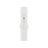 Refurbished Apple Watch Serie 7 | 45mm | Aluminium Starlight Weiß | Weißes Sportarmband | GPS | WiFi