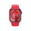 Refurbished Apple Watch Serie 9 | 41mm | Aluminium Rot | Rotes Sportarmband M/L | GPS | WiFi