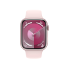 Refurbished Apple Watch Serie 9 | 45mm | Aluminium Rosa | Rosa Sportarmband S/M | GPS | WiFi + 4G
