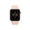 Refurbished Apple Watch Serie 5 | 40mm | Aluminium Gold | Rosa Sportarmband | GPS | WiFi + 4G