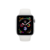 Refurbished Apple Watch Serie 4 | 40mm | Aluminium Silber | Weißes Sportarmband | GPS | WiFi