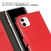 Echtleder Klapphülle Rot für das iPhone 11
