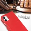 Echtleder Klapphülle Rot für das iPhone 11