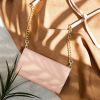 Eny Uitneembare Vegan Lederen Clutch iPhone 11 - Roze - Roze / Pink