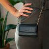 Selencia Eny Uitneembare Vegan Lederen Clutch iPhone 11 Pro - Zwart / Schwarz / Black