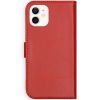 Echtleder Klapphülle für das iPhone 12 Mini - Rot