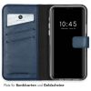 Echtleder Klapphülle für das iPhone 12 (Pro) - Blau