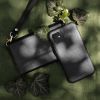 Selencia Tierra Uitneembare Slang Clutch iPhone 12 (Pro) - Zwart / Schwarz / Black