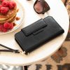 Selencia 2-in-1 Uitneembare Vegan Lederen Bookcase iPhone Xr - Zwart / Schwarz / Black