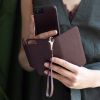 2-in-1 Uitneembare Slang Bookcase iPhone Xr - Donkerrood - Donkerrood / Dark Red