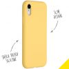 Liquid Silicone Backcover iPhone Xr - Yellow - Geel / Yellow